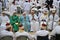 Samaritan people at traditional Passover sacrifice in Mount Gerizim near the west bank city of Nablus 2017 ISRAEL lamb