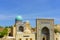 Samarkand, Uzbekistan - April 27, 2023: The ancient mausoleum of Shakh-I-Zinda, the Tomb of living king, during the