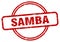 samba stamp. samba round grunge sign.