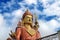 Samdruptse statue, a big buddhist memorial statue in Sikkim, India