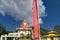 Samdruptse statue , a huge buddhist memorial statue in Sikkim.