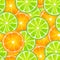 Sameless lemon and orange pattern painting