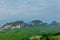 Samet Nangshe view point during cloudy day in Thailand.