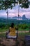 Sametnangshe, view of mountains in Phangnga bay with mangrove forest in andaman sea Thailand