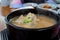 Samgyetang Ginseng chicken soup .Korean Food