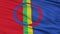 Sami Scandinavia Flag Closeup Seamless Loop