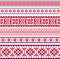 Sami vector seamless pattern, Lapland folk art, traditional knitting and embroidery design
