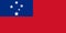 Samoa national flag. Vector illustration. Apia