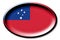 Samoa - round country flag with an edge