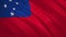 Samoa . Waving flag video background