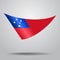 Samoan flag background. Vector illustration.