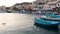 Samos island. pythagorion  village with boats