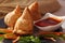 Samosa- An Indian fried, baked pastry.