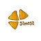 Samosa logo. National Indian and Arabic food