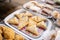 samosas on a serving plate on the table