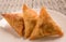 Samosas a spicy blend of vegetables or meat