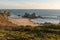 Samouqueira beach with rocks in Porto Covo in Alentejo Portugal