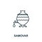 Samovar icon from russia collection. Simple line Samovar icon for templates, web design and infographics