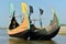 The Sampan Boats in Cox`s Bazar, Bangladesh