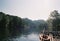 A sampan and lake view of Wuyi mountain area, China
