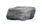 Sample of gneiss and schist stone isolated on a white background. metamorphic rock.