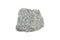 Sample raw specimen of Granite intrusive igneous rock stone isolated on white background.