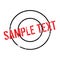 Sample Text rubber stamp