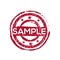`Sample vector rubber stamp