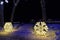 Sams Christmas Village Somerset Wisconsin light Display snowflake pathway to rental cabins