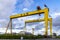 Samson and Goliath yellow cranes in Belfast, United Kingdom