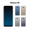 Samsung galaxy S8 isolated on white background with different colors vector illustration.