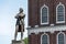 Samuel Adams monument statue near Faneuil Hall in Boston Massachusetts USA