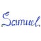 Samuel name lettering tinsels