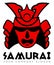 Samurai face mask logo