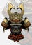 Samurai helmet with dragon face accesories