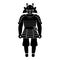 Samurai Japan warrior icon black color fill