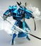 Samurai robot warrior design .3D rendering