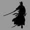 Samurai silhouette