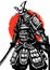 Samurai warrior Japanese, illustration