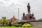 Samut SaKhon,Thailand-May 14,2019:H.R.H. Admiral Krom Luang Chumphon Khet Udomsak Monument,Krom Luang Chumphon statue,the largest