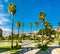 San Anton Park near the aqueduct in Plasencia, Spain