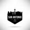 San Antonio City Modern Skyline Vector Template