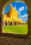 The San Antonio franciscan monastery at the yellow city of Izamal in Mexico