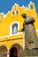 The San Antonio franciscan monastery at the yellow city of Izamal in Yucatan