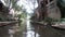 San Antonio River Flows Thru Texas City Downtown Riverwalk
