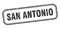 San Antonio stamp. San Antonio grunge isolated sign.