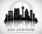 San Antonio Texas city skyline silhouette