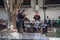 San Antonio, TX/USA - circa November 2015: Mexican Band plays for tourists inside the restaurant at River Walk in San Antonio