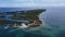 San Bernardo Archipelago, aerial landscapes over the sea in Colombia