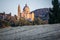 San Biagio church at sunset outside Montepulciano, Tuscany